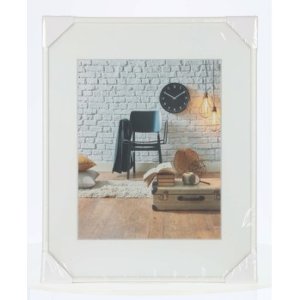 Hama Kunststoffrahmen Sevilla 40x50 cm weiß mit Passepartout und EasyClip System