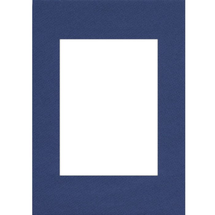 Hama Passepartout 40x50 cm 28x35 cm marineblau weißer Schrägeinschnitt