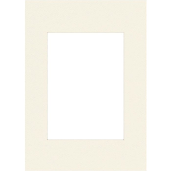 Passepartout 20x30 cm - 13x18 cm schneeweiß