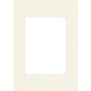 Passepartout 20x30 cm - 13x18 cm schneeweiß