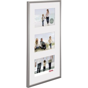 Рамка для галереи Мадрид 3 фото 13x18 см серебристая