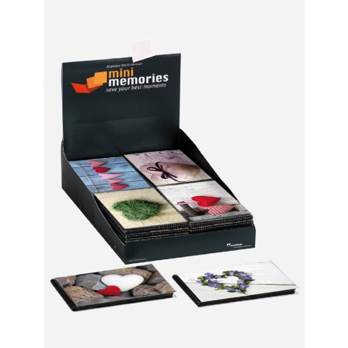 Сменный альбом Walther мини альбом Hearts 40 фотографий 10x15 см сменная обложка