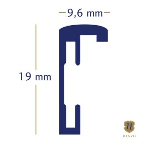 Алюминиевая рамка Portofino 13x18 см черная