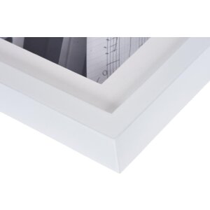 Деревянная рамка для пианино 30x30 см белая 3D эффект