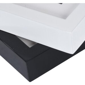 Деревянная рамка для пианино 30x30 см белая 3D эффект