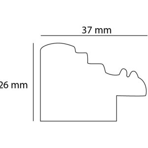 Chic Baroque Bilderrahmen 40x50 cm weiß