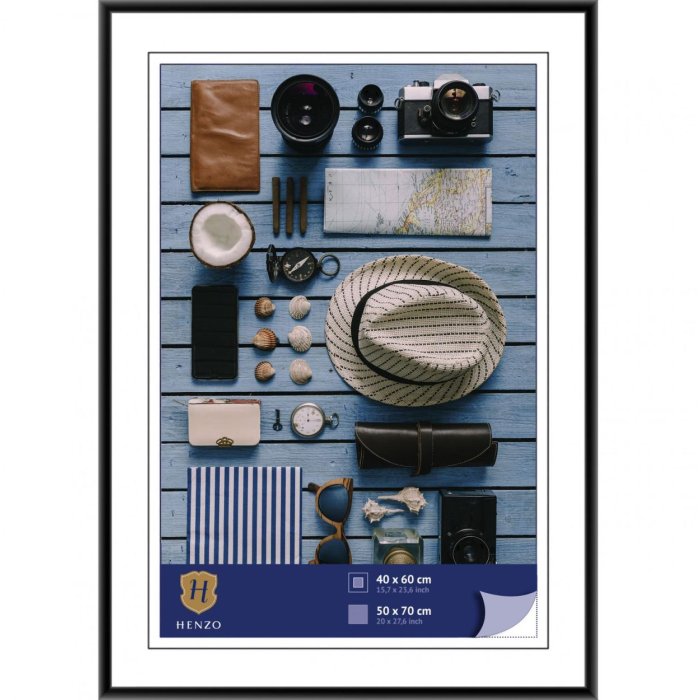 Kunststoffrahmen Napoli 50x70 cm schwarz