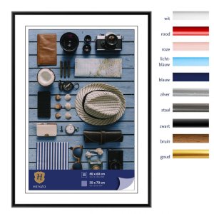 Kunststoffrahmen Napoli 50x70 cm schwarz