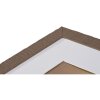 Henzo Holzbilderrahmen Driftwood dunkelbraun 20x30 cm mit Passepartout 13x18 cm