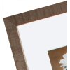 Henzo Holzrahmen Driftwood 30x30 cm dunkelbraun mit Passepartout 18x18 cm