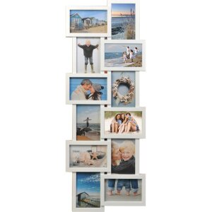 Праздничная рамка для 12 фотографий белая