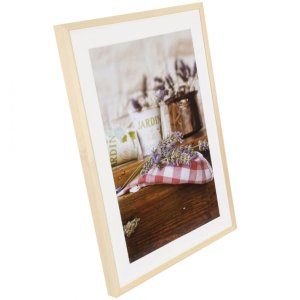 Henzo Jardin Holzrahmen 50x70 cm natur für 40x60 cm Bilder mit Passepartout