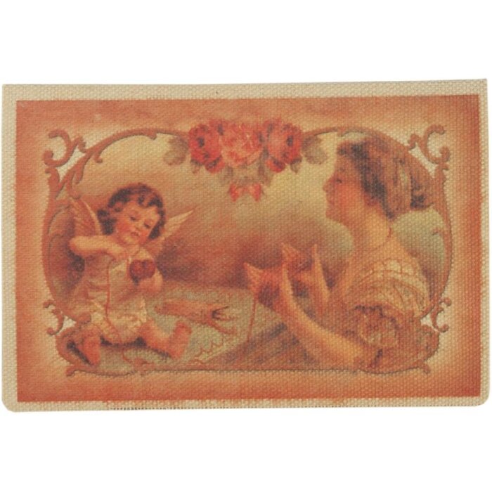 Clayre & Eef Weihnachtskarte Engel 17,5x12,5 cm verschiedene Farben