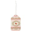 Clayre & Eef Etikett STRAWBERRY 6x10 cm rosa