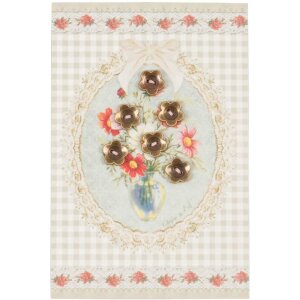 Clayre & Eef Karte mit Blütenanhängern...