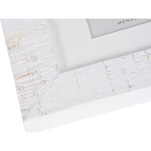 Henzo Holz-Bilderrahmen Driftwood Weiß 15x20 cm Passepartout 10x15 cm