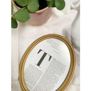 Rahmen oval aus der Serie Solan - 18x24 cm