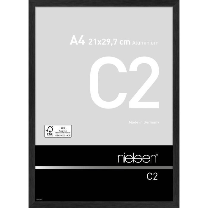 Алюминиевая рама Nielsen C2 21x29,7 см структура черный матовый