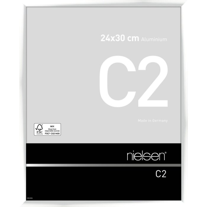 Nielsen алюминиевая рамка C2 24x30 см белая глянцевая