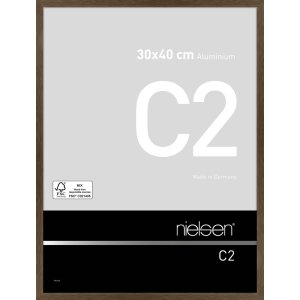Nielsen алюминиевая рама C2 30x40 см структура орех матовый