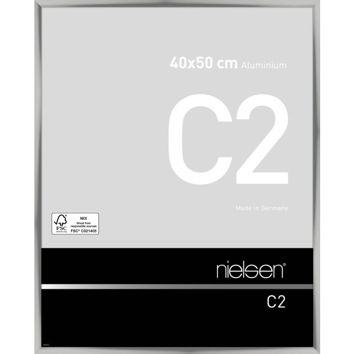 Алюминиевая рамка Nielsen C2 40x50 см серебристая