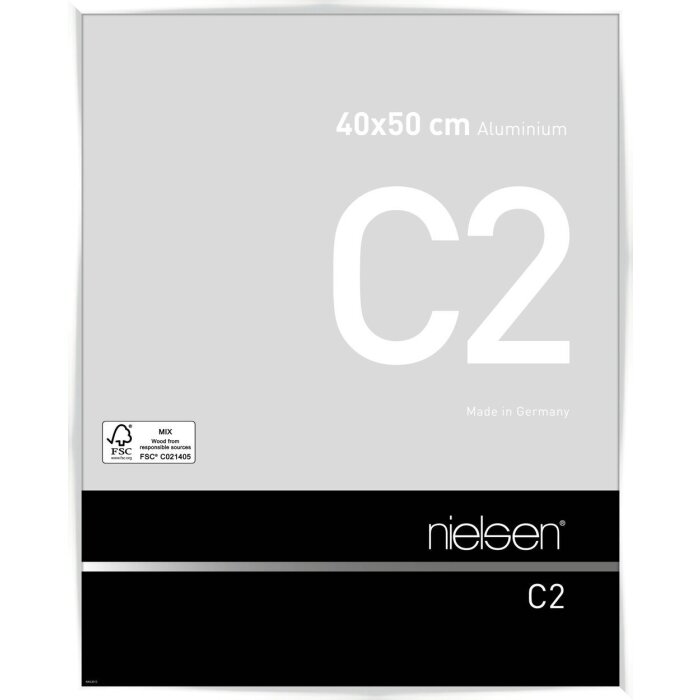 Nielsen алюминиевая рамка C2 40x50 см белая глянцевая