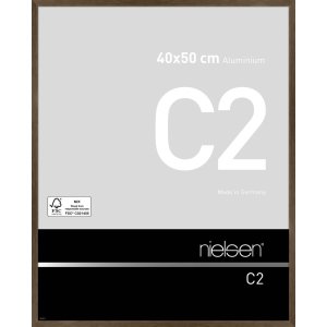 Nielsen алюминиевая рама C2 40x50 см структура орех матовый