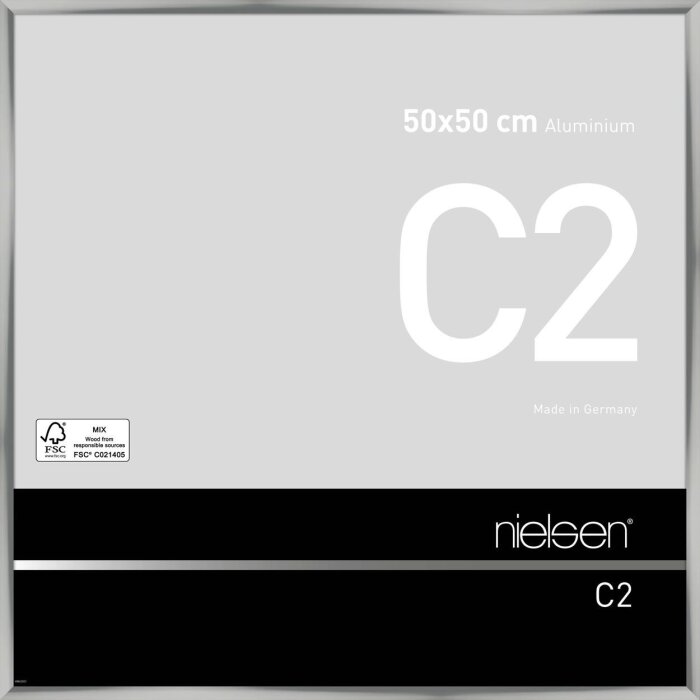 Алюминиевая рамка Nielsen C2 50x50 см серебристая
