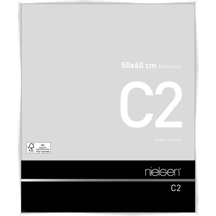 Nielsen алюминиевая рамка C2 50x60 см белая глянцевая