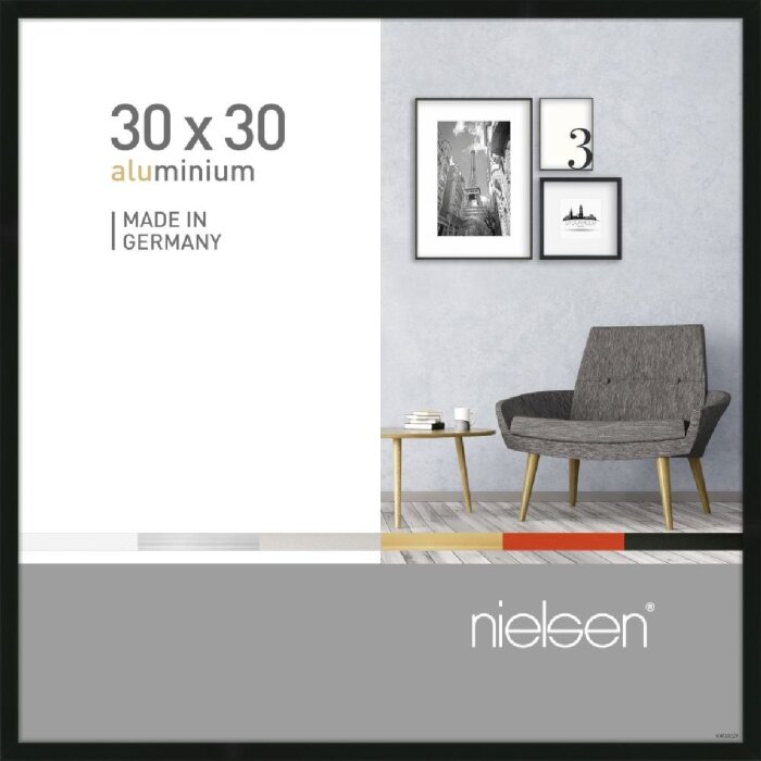Nielsen алюминиевая рамка Pixel 30x30 см черная