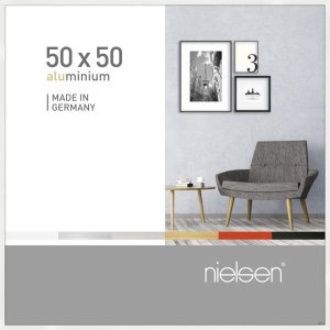 Nielsen алюминиевая рамка Pixel 50x50 см белая глянцевая