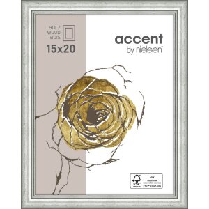Деревянная рамка Ascot 13x18 см серебристая