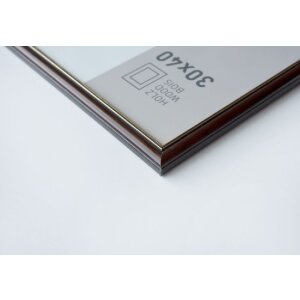 Деревянная рамка Ascot 18x24 см темно-коричнево-золотая