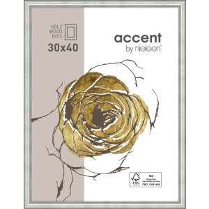 Деревянная рамка Nielsen Ascot 21x29,7 см серебряная DIN...