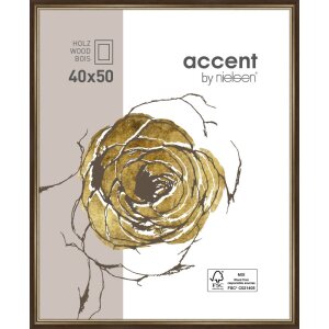 Деревянная рамка Nielsen Ascot 40x50 см темно-коричневая...