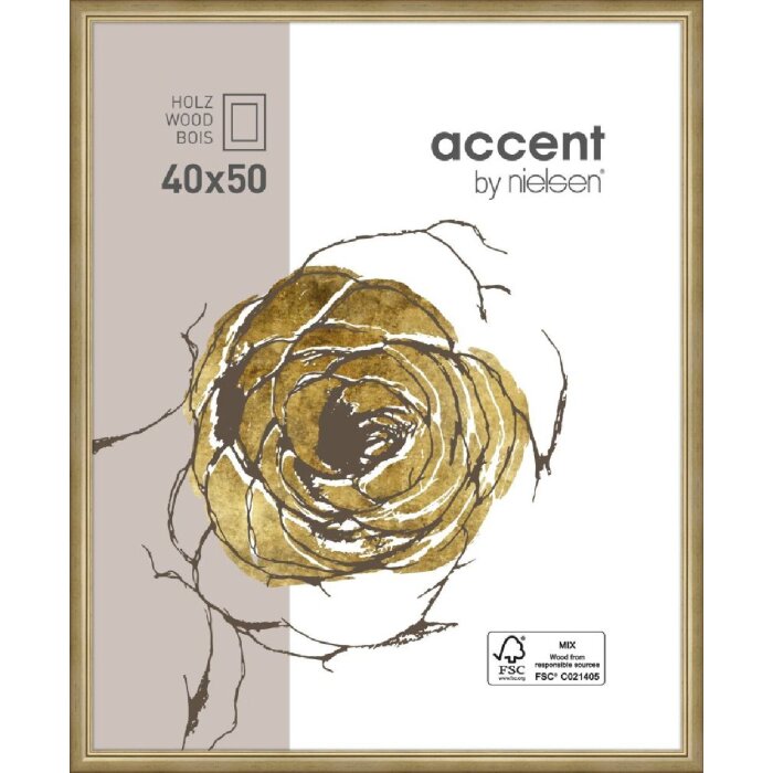 Деревянная рамка Ascot 40x50 см золото