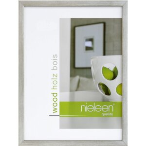 Деревянная съемная рамка Quadrum 20x30 см серебристая