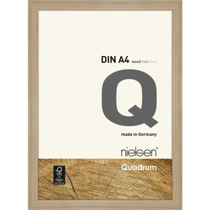 Nielsen деревянная съемная рамка Quadrum 21x30 см натуральный дуб