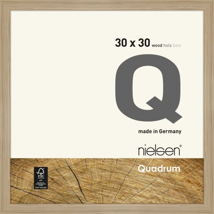 Nielsen деревянная съемная рамка Quadrum 30x30 см натуральный дуб