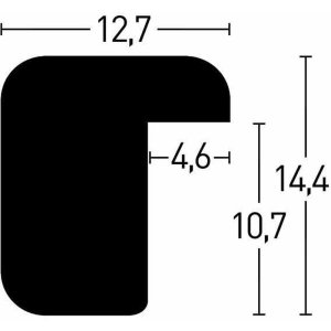 Nielsen Holzrahmen Zoom 10x15 cm dunkelblau