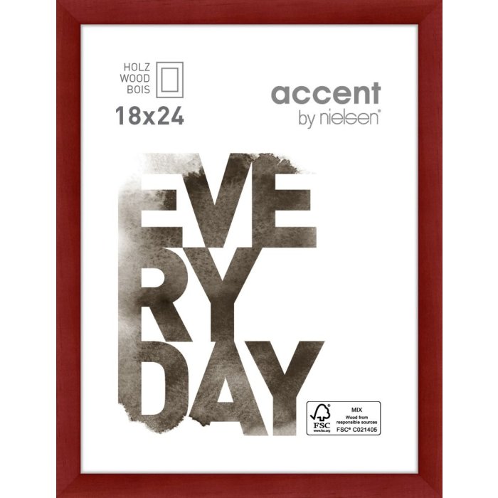 Nielsen Zoom Holzrahmen 18x24 cm rot
