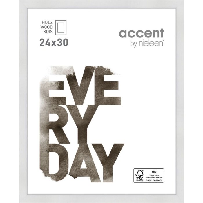 Деревянная рамка Nielsen Zoom 24x30 см белая