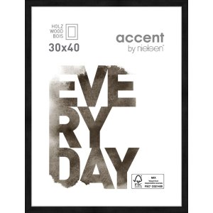 Nielsen Bilderrahmen Zoom 30x40 cm schwarz Holzrahmen...