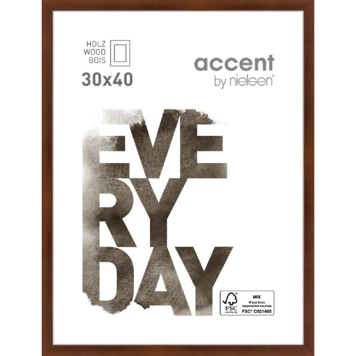 Деревянная рамка Nielsen Zoom 30x40 см орех