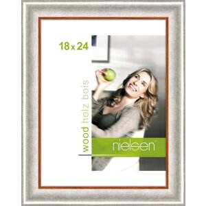 Деревянная рамка Nielsen Дерби 18x24 см серебро
