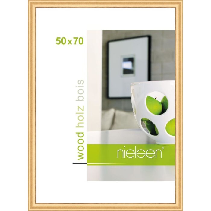 Деревянная рамка Дерби 50x70 см золото