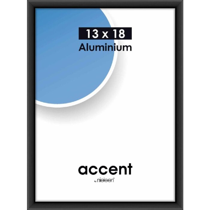 Nielsen Accent алюминиевая рамка 13x18 см черная матовая