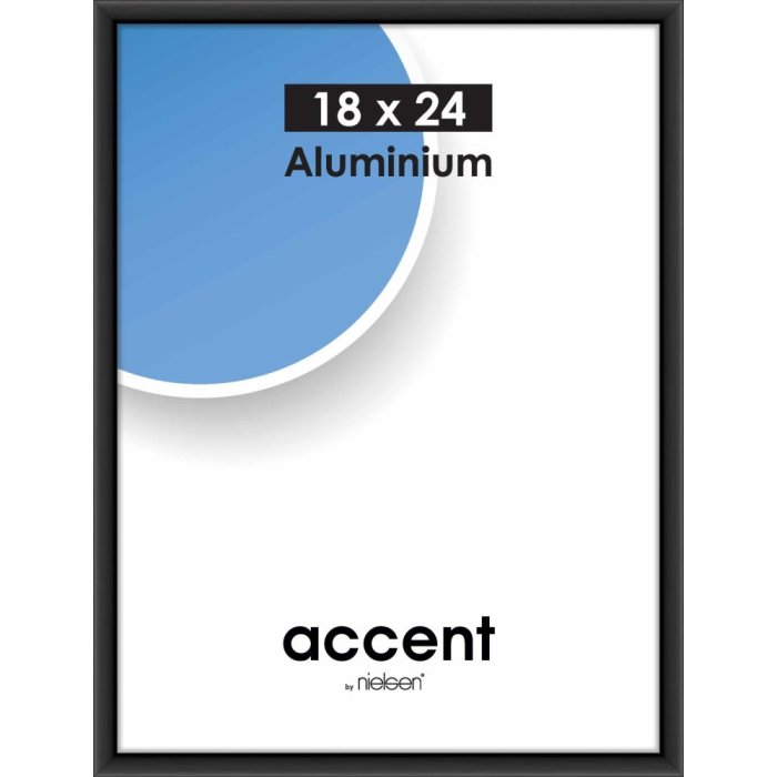 Nielsen Accent алюминиевая рамка 18x24 см черная матовая
