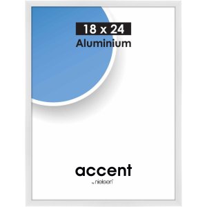 Nielsen Accent алюминиевая рамка 18x24 см белая глянцевая