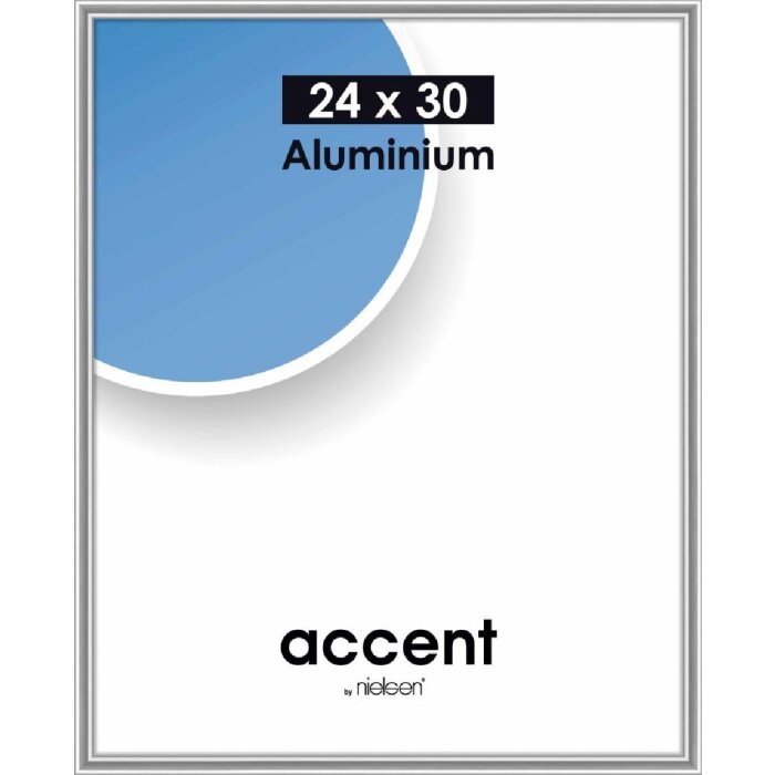 Nielsen Accent алюминиевая рамка 24x30 см серебристый глянец